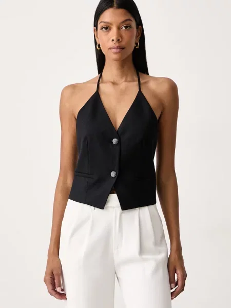 Twinset vestă pentru femei negru