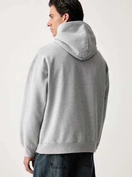 Levi's bluza z kapturem z bawełną WORKWEAR PO szara
