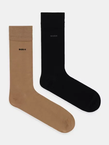 Чорапи BOSS 2 чифта 2P RS Tom Uni MC бежово