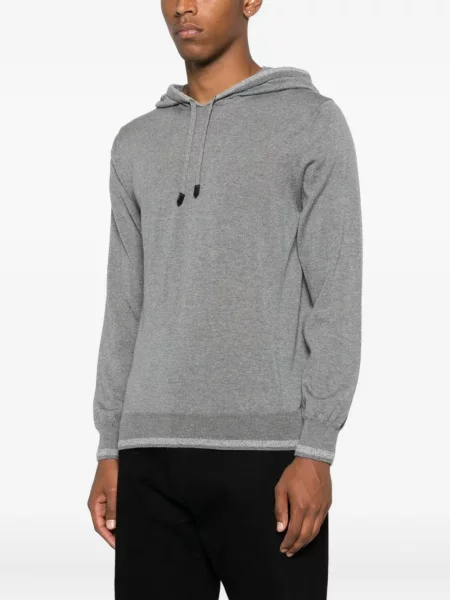 Mikina s kapucí Canali šedá