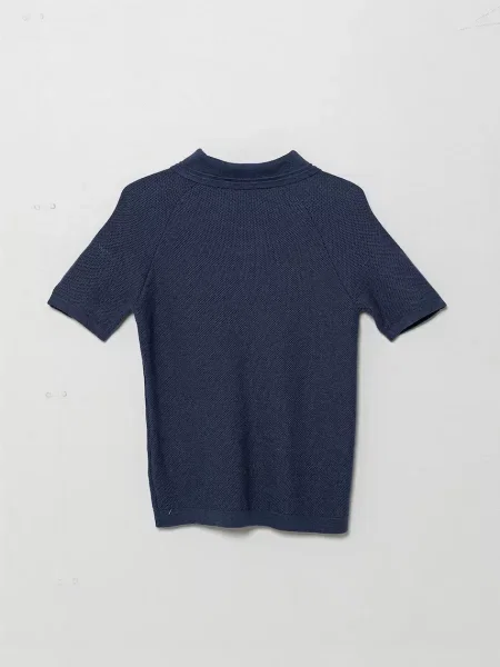 United Colors of Benetton polo tričko ze lněné směsi