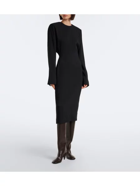 Rochie midi Stella Mccartney negru