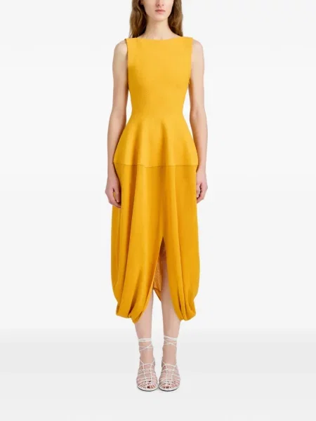 Rochie Proenza Schouler drapată galben