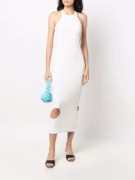 Kostiumas suknelė be rankovių Off-white be rankovių balta