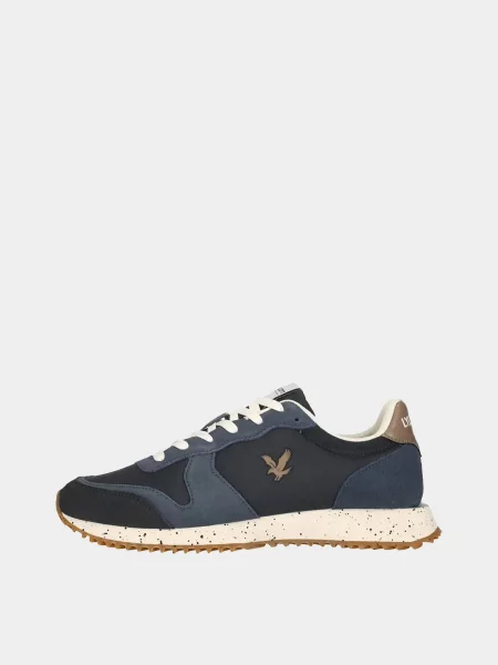 Замшевые кроссовки Lyle & Scott синие