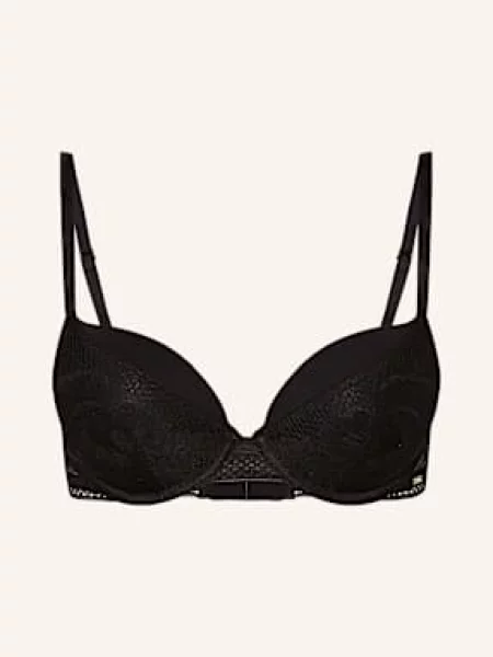 Boss Biustonosz Push-Up Peony Lace schwarz czarny