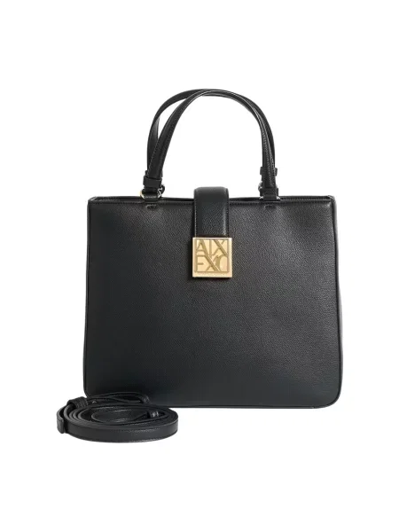 Armani Exchange Torebki Kobieta ONE SIZE Skóra Torebka AX z paskiem na ramię czarny