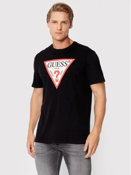 Guess Marškinėliai juoda