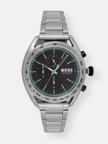 BOSS ceas barbati argintiu negru