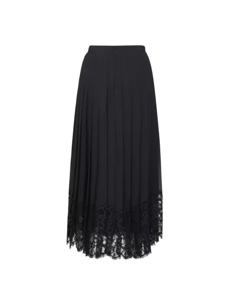 Spódnica Dolce And Gabbana szyfonowa czarna