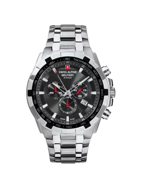 Lniany zegarek Swiss Alpine Military czarny