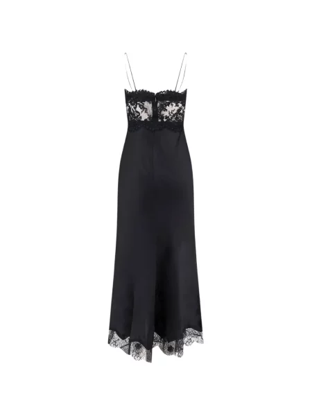 Rochie maxi Self-portrait din dantelă negru