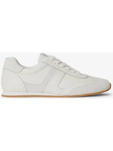 Buty do biegania Ralph Lauren Dani Suede & Leather Low beżowy podeszwa karmelowa 36 biały