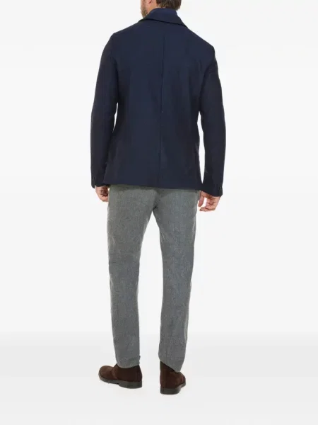Μάλλινος μπλέιζερ Norwegian Wool με πέτο μπλε
