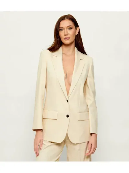 HUGO Sacou Anetali | Relaxed fit | cu adaos de in bej