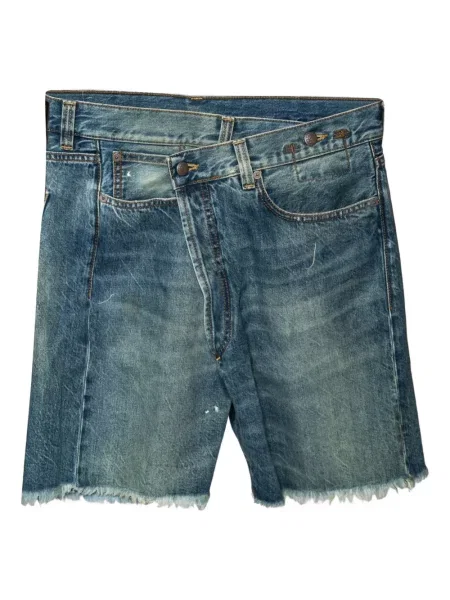 Pantaloni scurți R13 asimetrice albastru
