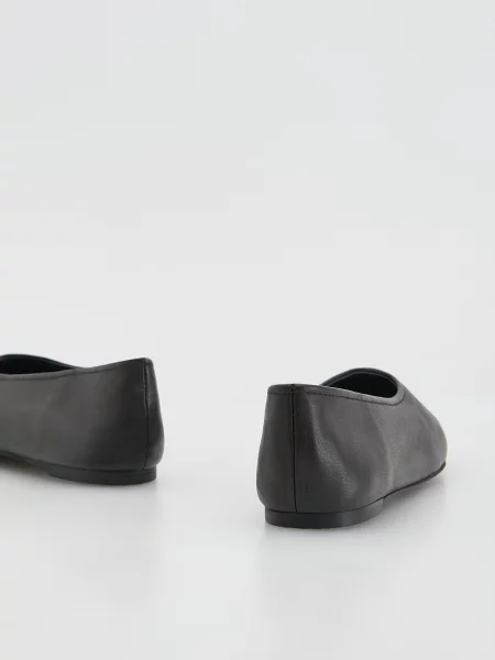 Кожаные балетки Reserved коричневые