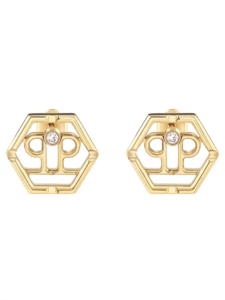 PHILIPP PLEIN Auskarai Hexagon auksinė