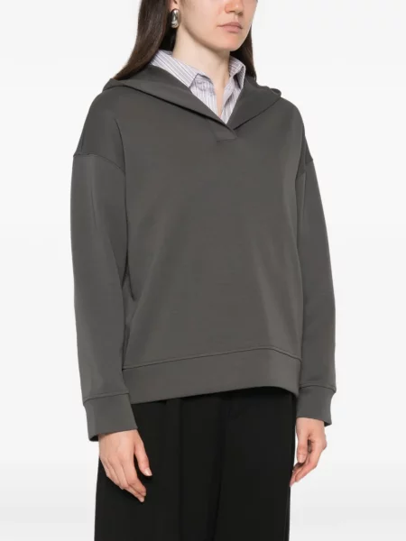 Lung hanorac cu glugă 's Max Mara gri