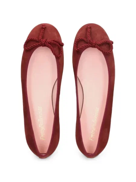 Μπαλαρίνες Pretty Ballerinas σουέτ κόκκινο