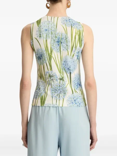 Top Oscar De La Renta alb
