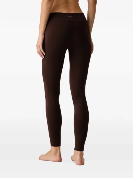 Leggings Casall cu broderie maro