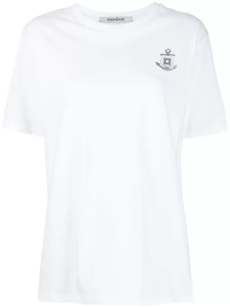 Tricou Kimhēkim cu imagine alb