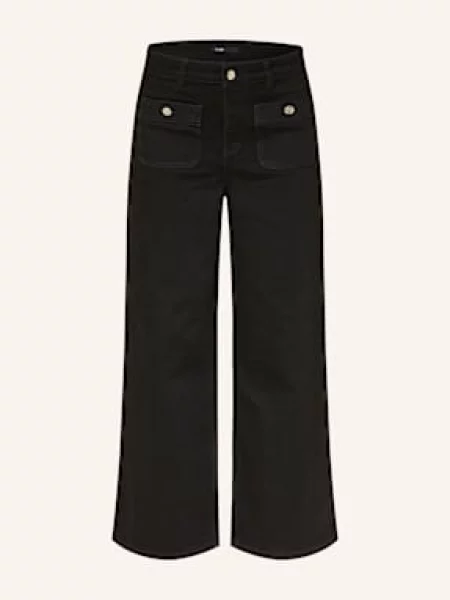 Maje Jeansy Straight Leg schwarz czarne