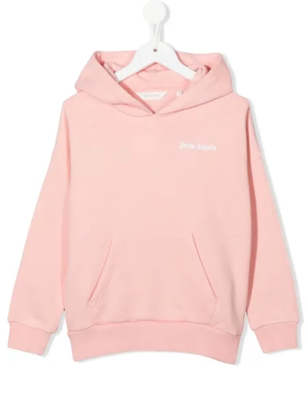 Bluza z kapturem dziecięca Palm Angels różowa