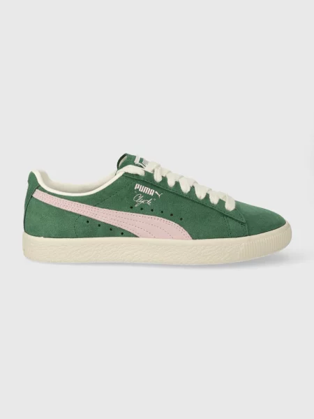 Puma sneakers din piele întoarsă Clyde OG verde