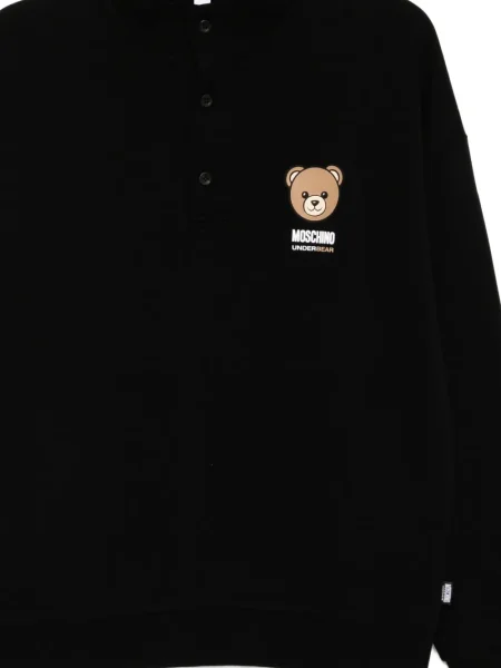 Hanorac Moschino cu imagine teddy negru