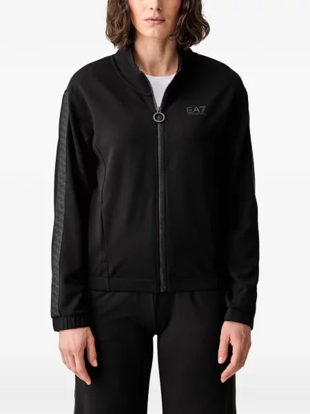 Geacă Ea7 Emporio Armani cu imagine alergare negru