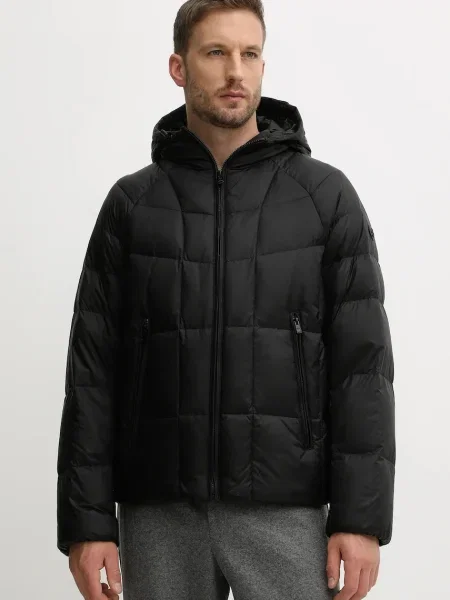 BOSS geacă de puf de iarnă negru