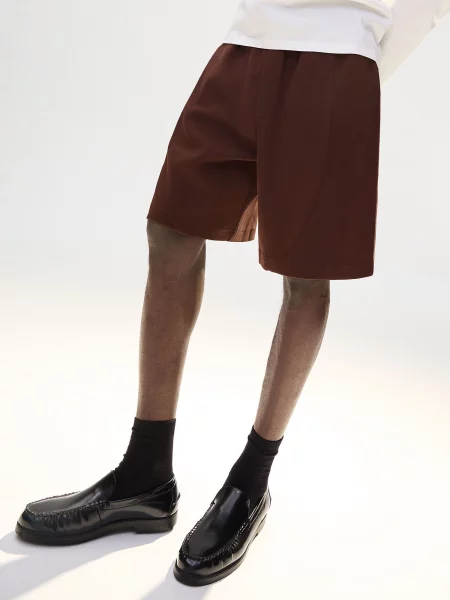 Bershka Pantaloni ciocolatiu