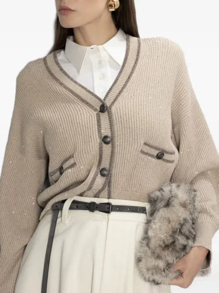 Cardigan Brunello Cucinelli cu paiete