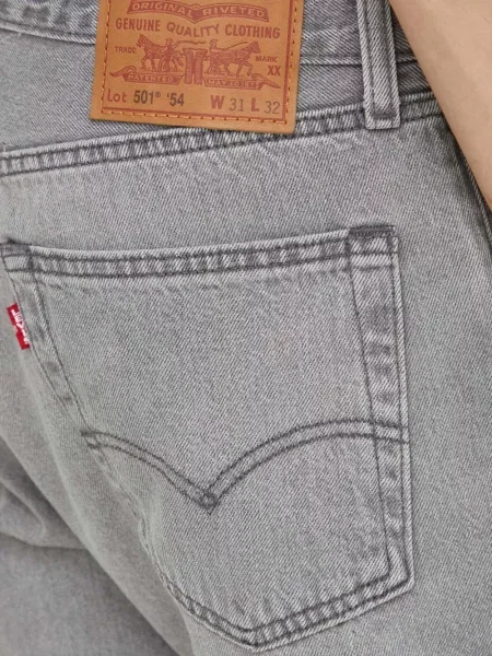 Карирани дънки straight leg Levi's® с шипове кафяво