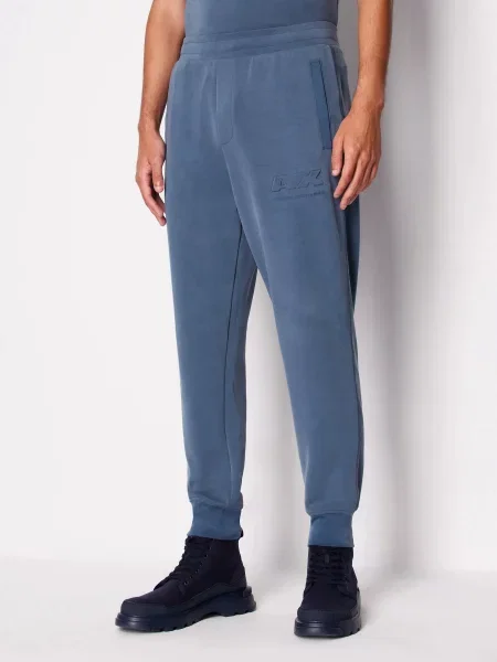 Спортивные штаны Armani Exchange из модала синие
