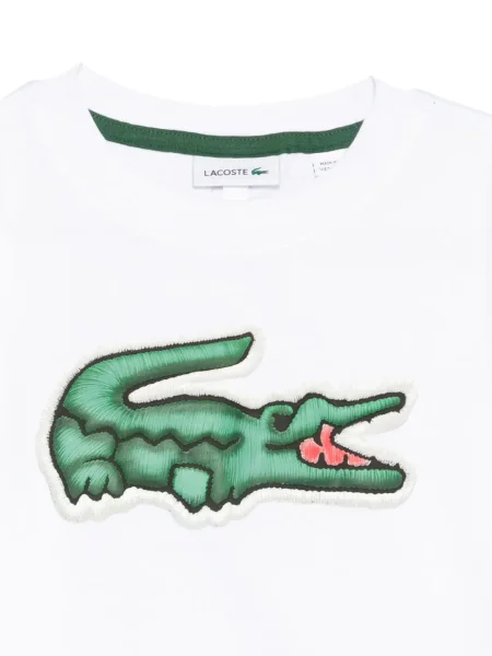 Koszulka dziecięca Lacoste biała