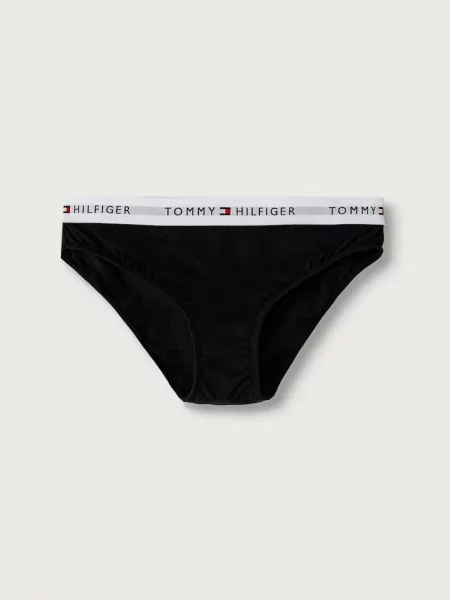 Tommy Hilfiger nohavičky detské s bavlnou čierna