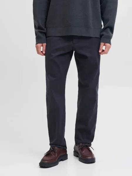 JACK & JONES Chino nohavice JPSTKANE HANK tmavomodrá