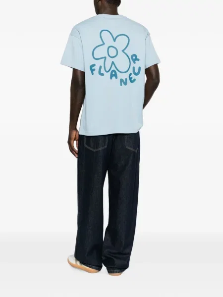 Tricou Flâneur cu imagine albastru