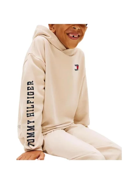 Geacă copii Tommy Hilfiger bej