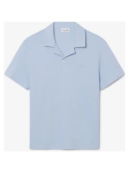 Polo Lacoste Classic Fit Textured krótki rękaw S niebieska
