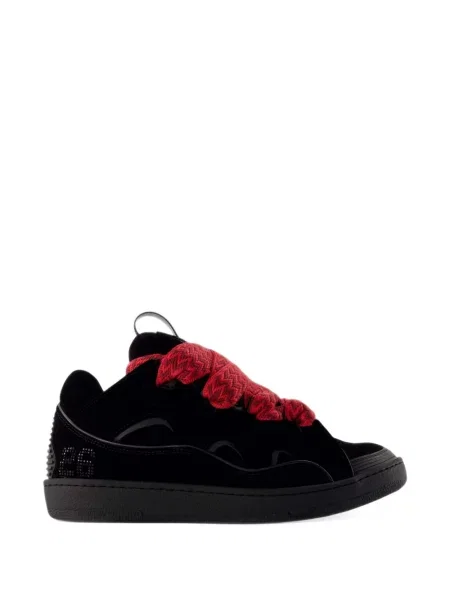 Sneakerși Lanvin din jerseu negru