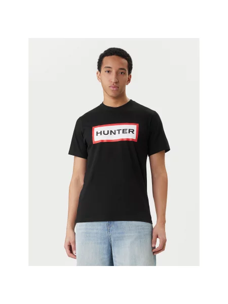 Hunter Majica Halton Regular Fit črna