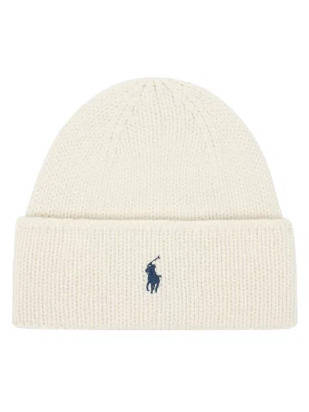 Polo Ralph Lauren czapka wełniana biała