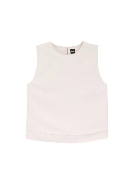 Lniany top Hugo różowy