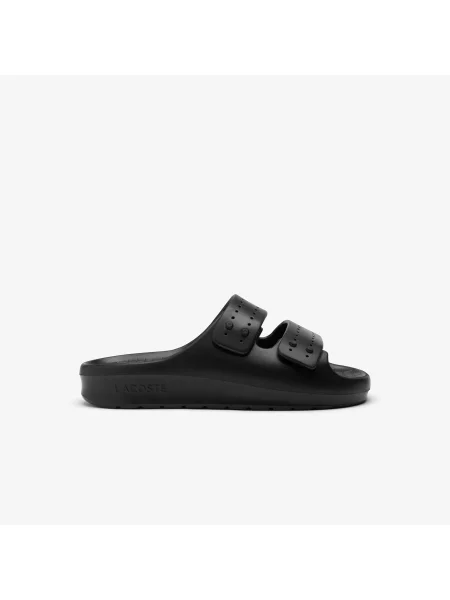Шлепанцы Lacoste с ремешками черные