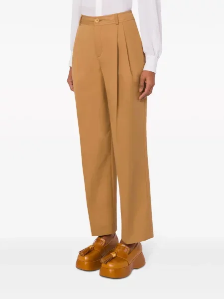 Plisuoti kelnės Moschino ruda