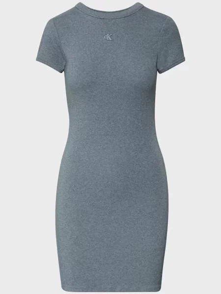 Міні джинсова сукня Calvin Klein Jeans сіра